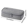 thumbnail image 3 of Large Pencil Case with Zipper, Big Capacity, Canvas Pencil Case, Pencil Bag for Student,Black, 3 of 6
