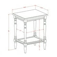 thumbnail image 5 of Home Square Wood End Table with Open Storage in Clover Green - Set of 2, 5 of 5