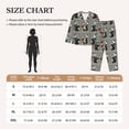 thumbnail image 4 of Pajamas for Women Set - Cartoon Pandas Basketball Comfy Long Sleeve Button Up Pajama Sets for Women 2 Piece, Soft Sleepwear Nightwear Pjs Lounge Sets for Women with Pockets, 4 of 6