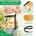 thumbnail image 4 of Yayeee Waist Apron with Pockets for Cooking Waterproof Half Server Aprons, Geometric Circles, 4 of 7