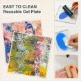 thumbnail image 4 of Kit de Planchas de Gel para Impresión, con Plancha de Gel de 5" X 7", Rodillo Brayer, Pintura Acrílica, Papel de Impresión A5 y Herramientas Esenciales para el Arte., 4 of 5