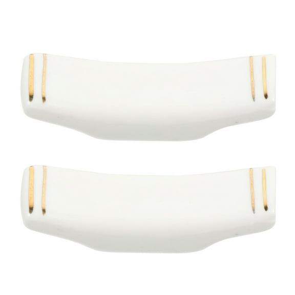 Yongwei Ceramic Chopstick Rests Spoon Fork Holder White Japanese Decor (2Pcs)