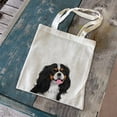 thumbnail image 7 of WIRESTER 14.17 x 12.2 inches Cotton Tote Bag Reusable Grocery Shopping Cloth Bags - Tricolor Cavalier King Charles Spaniel Dog, 7 of 7