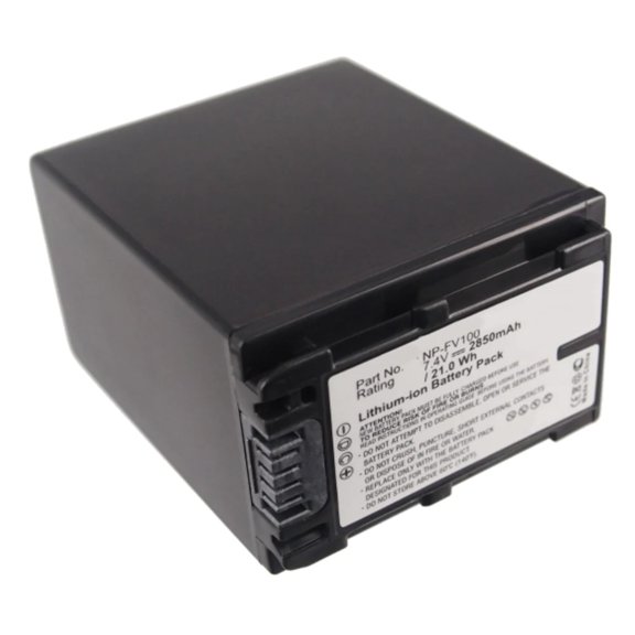 Batteries N Accessories BNA-WB-L9194 Digital Camera Battery - Li-ion, 7.4V, 2850mAh, Ultra High Capacity - Replacement for Sony NP-FV100 Battery