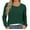 Dark Green, variant on Women's Sweater Lightweight Long Sleeve Soft Comfortable Pullover Tops Basic Knit,Wine Red,XL