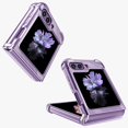 thumbnail image 2 of Compatible for Samsung Galaxy Z Flip 5 Case, Galaxy Z Flip 5 Clear Phone Case Cover with Four Corners Airbag Fall Prevention, Slim Thin Shockproof Protective Cases for Samsung Z Flip 5 (Purple), 2 of 6