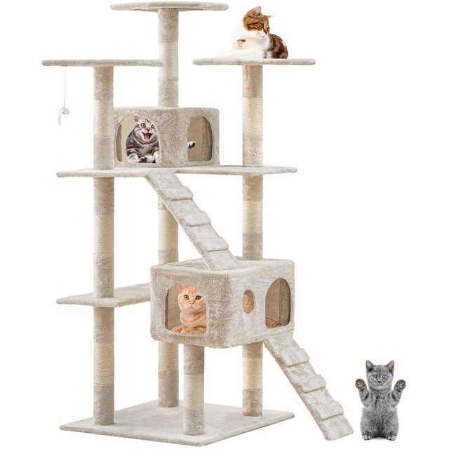 BestPet Cat Tree Scratcher Play House Condo Furniture Toy, 73Inch