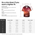 thumbnail image 5 of Lsque Pumpkins print Men's Cuban Collar Short Sleeve Shirt Summer Beachwear Casual Button Down Fashionable Vacation Leisure Shirt-4X-Large, 5 of 7