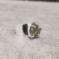thumbnail image 4 of Natural Labradorite Ring, Rough Labra Gemstone Ring, Birthstone, Wide Band, 925 Sterling Silver, Womens Ring, Christmas, Thanksgiving, Handmade, Statement Jewelry, Rough Gemstone Jewelry, 4 of 6