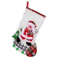 thumbnail image 2 of Family Christmas Stockings, 14" Personalized Christmas Stockings, Santa Snowman Reindeer Bear Farmhouse Christmas Stocking Luxury Thick Festival Decoration for Xmas and New-Year Party, 2 of 3