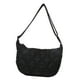 thumbnail image 1 of Bolso bandolera de mujer, de tela Oxford, para el trabajo, las compras, la playa o para llevar debajo. Negro, 1 of 9