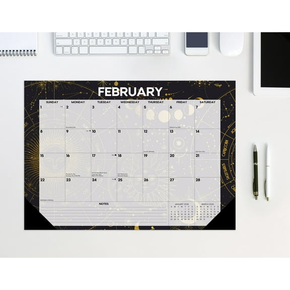 Celestial 2026 17" x 12" Small Monthly Deskpad
