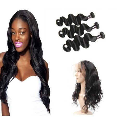 Ishow Hair 360 Lace Frontal Closure With Bundles 7a Brazilian Body Wave 3bundles And 1pcs 360 Frontal With Baby Hair 28 28 28 With 20