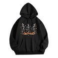 thumbnail image 4 of Oversized Hoodie Men Pumpkin Skull Hoodie Sweatshirt Halloween Partial Casual Pullover Sweatshirts Men Black L, 4 of 4