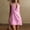 Pink#14, variant on Yteetum Dresses for Women Sleeveless Halter Neck Mini Dress Sundress Summer Casual Solid Cowl Neck Wedding Guest Dresses Evening Gown