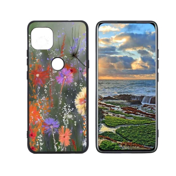 Wildflowers-401 Phone Case, Degined for Motorola G 5G Case Men Women, Flexible Silicone Shockproof Case for Motorola G 5G