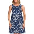 thumbnail image 1 of Disketp Dragon para Vestido sin Mangas para Mujeres, Vestidos de Verano para Mujeres, Casual y Holgado para la Playa, 1 of 7