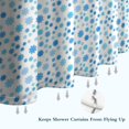 thumbnail image 6 of Blue Christmas Snowflake Pattern Shower Curtain 72"x84" ,Bathroom Decorative Shower Curtains Set with 12 Hooks,Modern Waterproof Washable Shower Curtain, 6 of 6