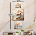 thumbnail image 3 of Designart "Warm Beige Maple Elegance" Trees Oversized Traditional Clock - Set Of 3 - Extra large Clock For Office Décor - Large Vertical Clock, 3 of 6