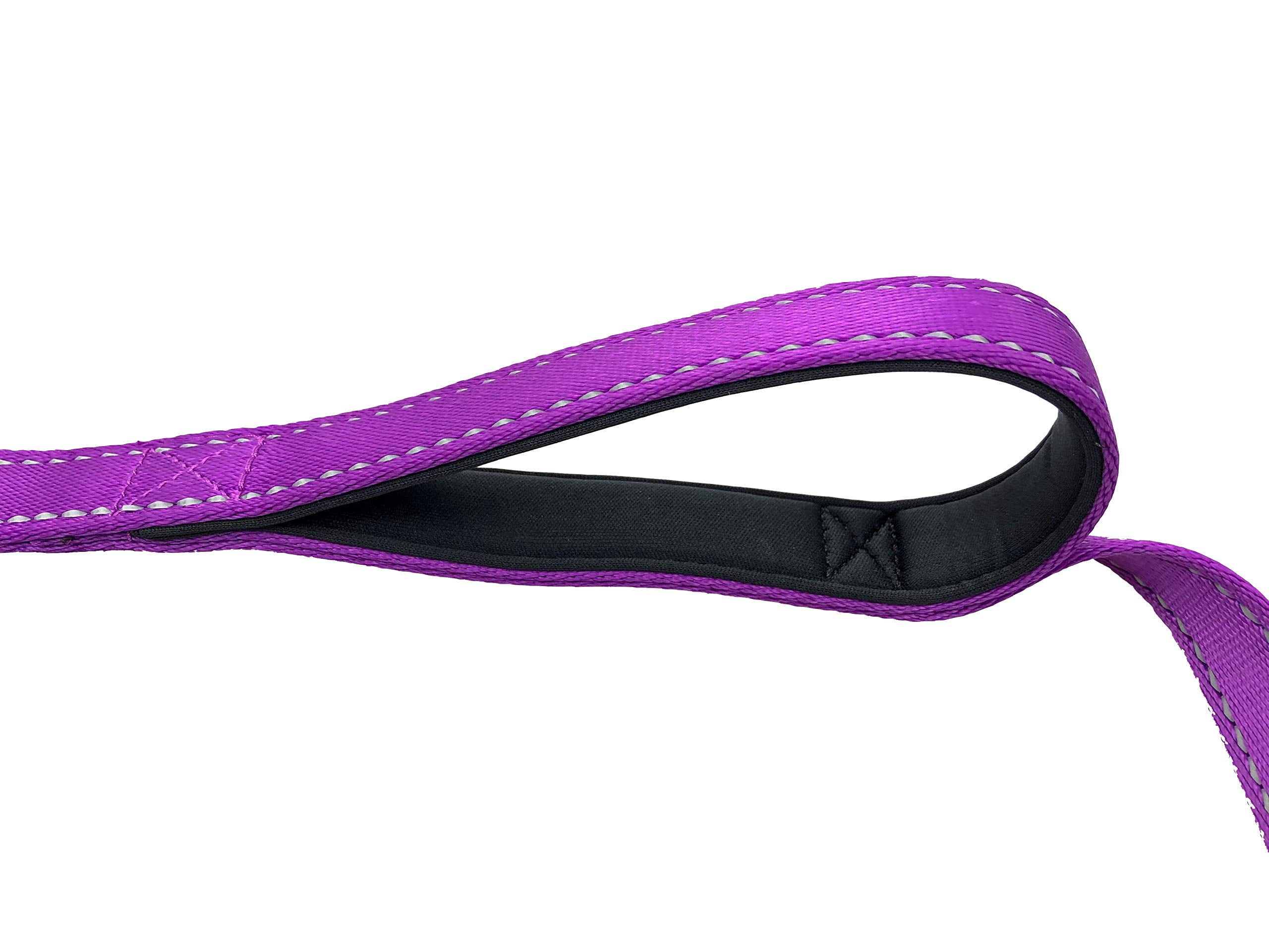 mirlewaiy Dog Leash 6ft Long,Traffic Padded Two Handle,Heavy Duty,Reflective Double Handles Lead for Control Safety Training,Leashes for Large Dogs or Medium Dogs,Dual Handles Leads(Green)