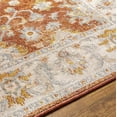 thumbnail image 6 of Mark&Day Area Rugs, 5x7 Louroukina Traditional Burnt Orange Area Rug, Orange Ivory Blue Carpet for Living Room, Bedroom or Kitchen (5'3" x 7'), 6 of 6