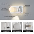 thumbnail image 4 of Modern LED 4000K Wall Sconce 350°Rotatable Reading Lamp Wall Mounted Reading Lights for Bedside Hallway Stairs （1 Pack）, 4 of 9