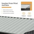 thumbnail image 2 of Walsunny 6X4 ft Outdoor Storage Shed, Galvanized Metal Steel Garden Shed with Lockable Doors, Dark Gray, 2 of 8