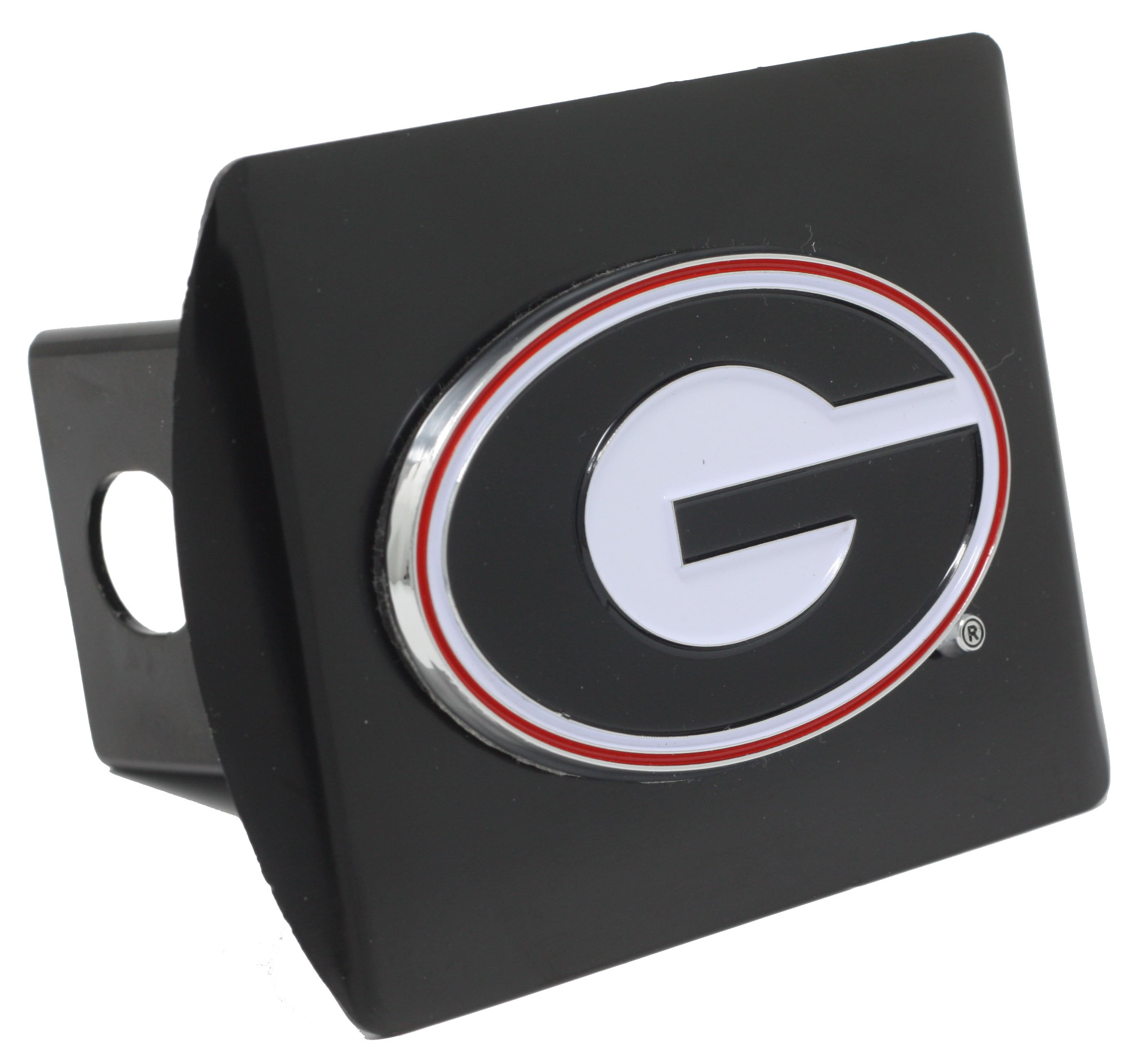Color Metal Hitch Cover Black 3.4"x4"