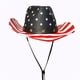 thumbnail image 3 of Sombreros de paja con bandera para mujer, sombreros de ala ancha para exteriores, sombreros de paja, sombrero de mezclilla con estampado de bandera del Día de la Independencia, sombrero para mujer, 3 of 4