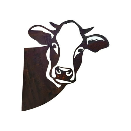 

NEGJ Head Hollow Decoration Decoration Cattle Garden Piece Cattle Piece Peeping Iron Home Decor Swing Car Pendant Big Christmas Balls Decorations