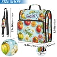 thumbnail image 2 of FORMRS Zipper Binder with Shoulder Strap 2-inch Ring 500 Sheet Capacity File Bag, Green Tomatoes, 2 of 5