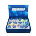 thumbnail image 3 of Qarigey Juego de baño ecológico de 12 piezas para hombres con bombas de baño con efectos desintoxicantes para regalos de mujeres Protección de la piel azul, 3 of 6