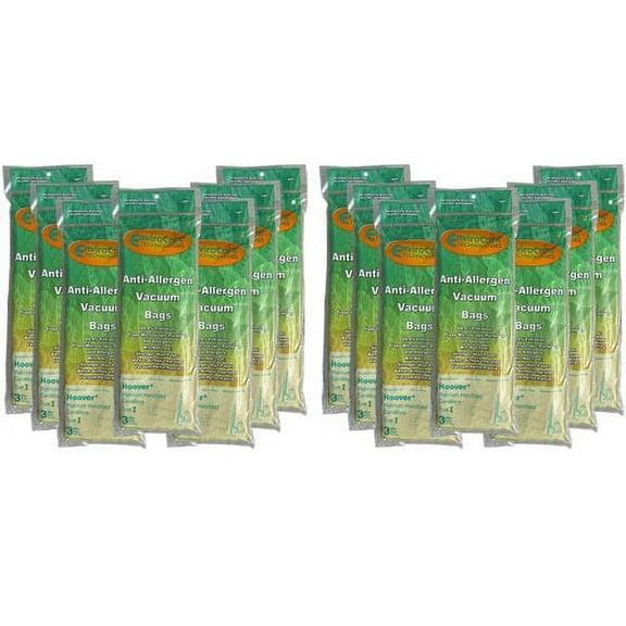 42 Compatible with Hoover Type I #AH10005 Platinum Canister Vacuum Cleaner Allergen HEPA Bag A89