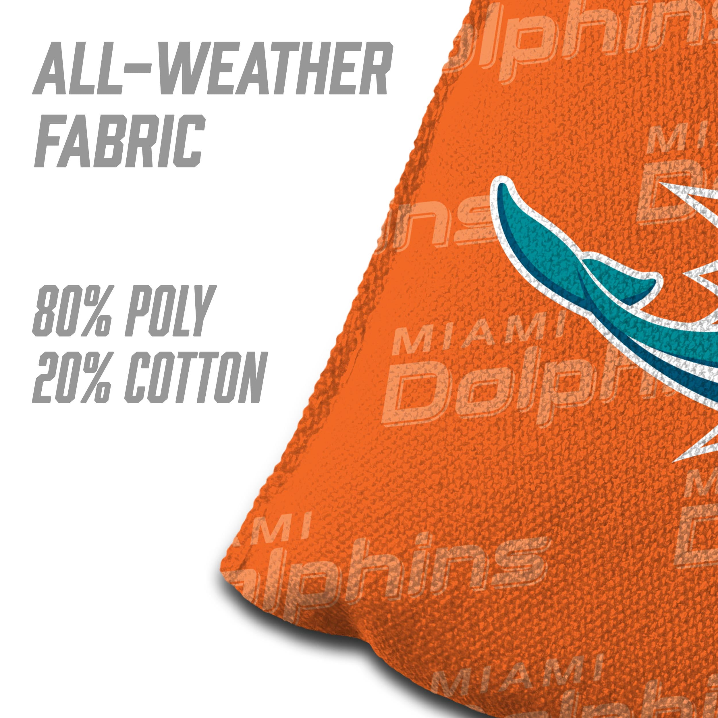 NFL Miami Dolphins Cornhole Bags - 4PK - Orange