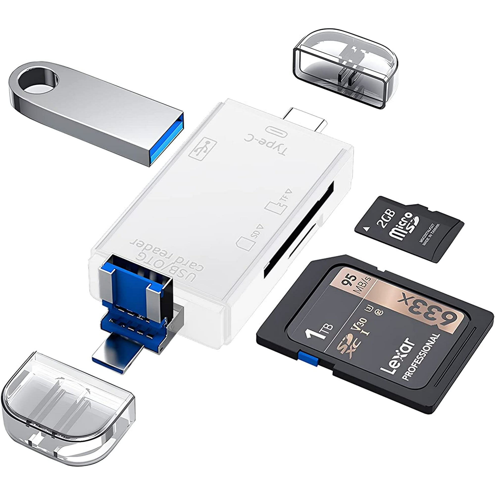 completar Comercio fuga Adaptador Lector de Tarjetas USB Micro SD Tarjeta SD Tipo C Micro USB Oem |  Lider.cl
