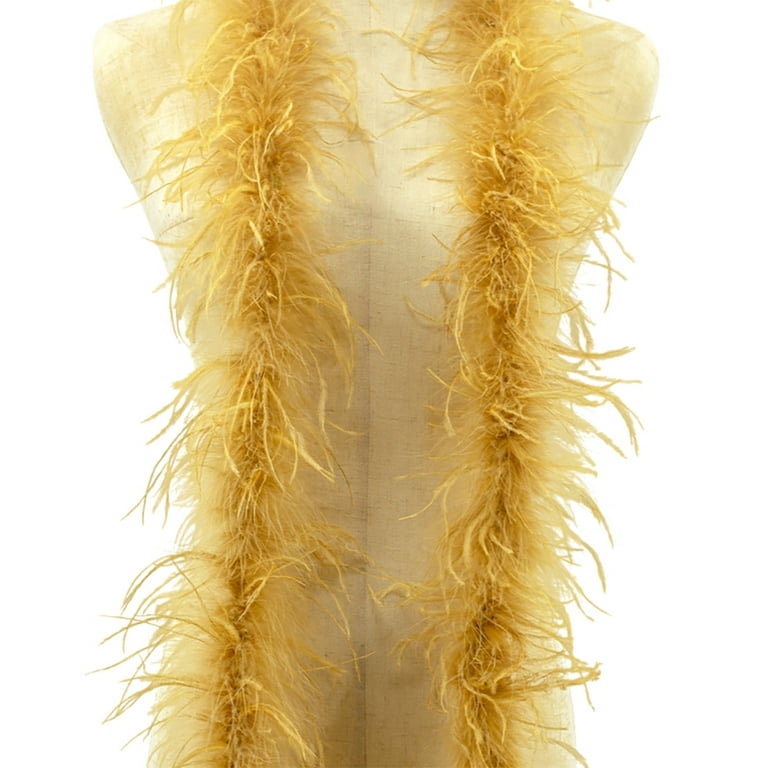 EUBUY 2 Meters Natural Ostrich Feather Boa Fluffy Costumes