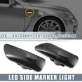 thumbnail image 2 of LED Side Marker Light 30722641 Front Turn Signal Lights for Volvo S60 Black Lens Amber LED Light 1 Pair, 2 of 6