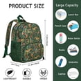 thumbnail image 5 of Wild Tiger Face Student Backpack – Artistic Striped Pattern with Roaring Jungle Cat, Tribal Print, and Floral Jungle Background, 5 of 5