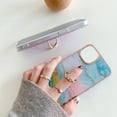 thumbnail image 6 of Marble Pattern Case for Samsung Galaxy A33 5G (Not 4G), Built-in 360 Rotatable with Ring Holder Kickstand Slim Shockproof Bumper Phone Case Cover for Samsung Galaxy A33 5G DLS Ripple Green, 6 of 12