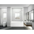 thumbnail image 2 of Aqua Eden VTAM5432R22D 54-Inch Acrylic Rectangular 3-Wall Alcove Tub, Right Hand Drain and Anti-Skid Surface in Glossy White, 2 of 9