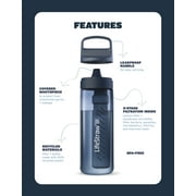 LifeStraw Go Series Water Filter Bottle; 22oz; Laguna Teal