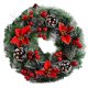 thumbnail image 2 of Guirnalda de Navidad, Guirnalda de Puerta Navidad Guirnalda de decoración de Navidad Guirnalda de Navidad con Bolas Guirnalda de Navidad Hecha a Mano Guirnalda de decoración, 32CM Adepaton LN-0833, 2 of 7