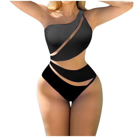 BeAi Cute Swimsuits One Piece Girls Bathing Suit for Women Tankini Womens Plus Swimwear 2025 Beachwear Women 2025 Ruffled V Neck Lace Up Previous Orders