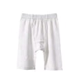 thumbnail image 2 of BADHUB Girls Knee Length Pants Dressy Casual Bermuda Shorts Elastic Waist Solid Color Soft Summer Short Pant White 9 Years, 2 of 5