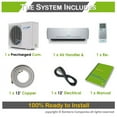 thumbnail image 4 of Air-Con 12000 BTU Mini Split Air Conditioner Heat Pump Ductless 16 Seer 220v, 4 of 9