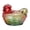 Colorful, variant on Colorful Multicolor Hand Blown Glass Candy Jar With Lid Large Rooster Shape For Kitchen Fruit Storage