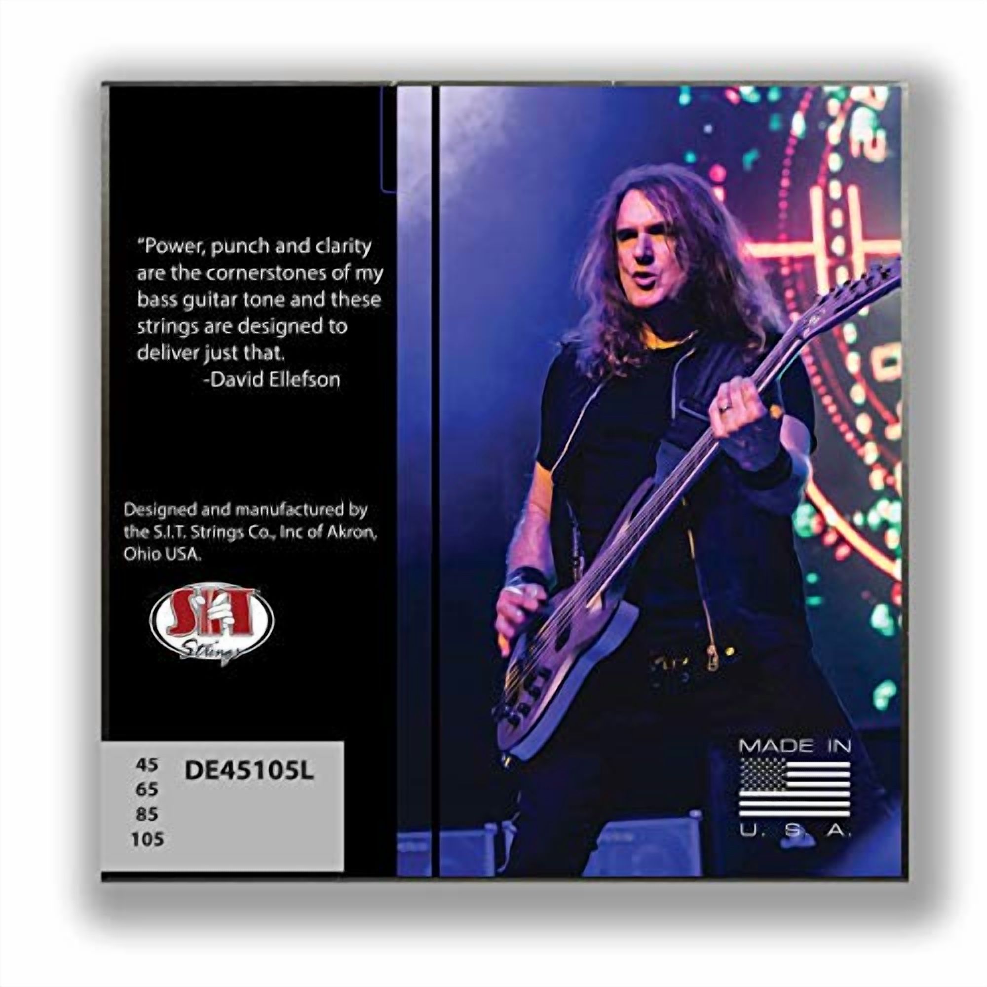 SIT Strings DE45105L David Ellefson Signature 4-String Bass Strings