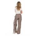 thumbnail image 5 of Forever 21 Women's Nylon Wide Leg Pant with Side Stripes, Sizes XS-XL, 5 of 5
