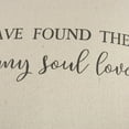 thumbnail image 5 of Rizzy Home "I Have Found The One My Soul Loves" Poly Filled Decorative Throw Pillow, 20" x 20", Natural, 5 of 5