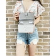 thumbnail image 2 of Michael Kors Medium Multifunction Phone Crossbody Bag Clutch Bright white, 2 of 4